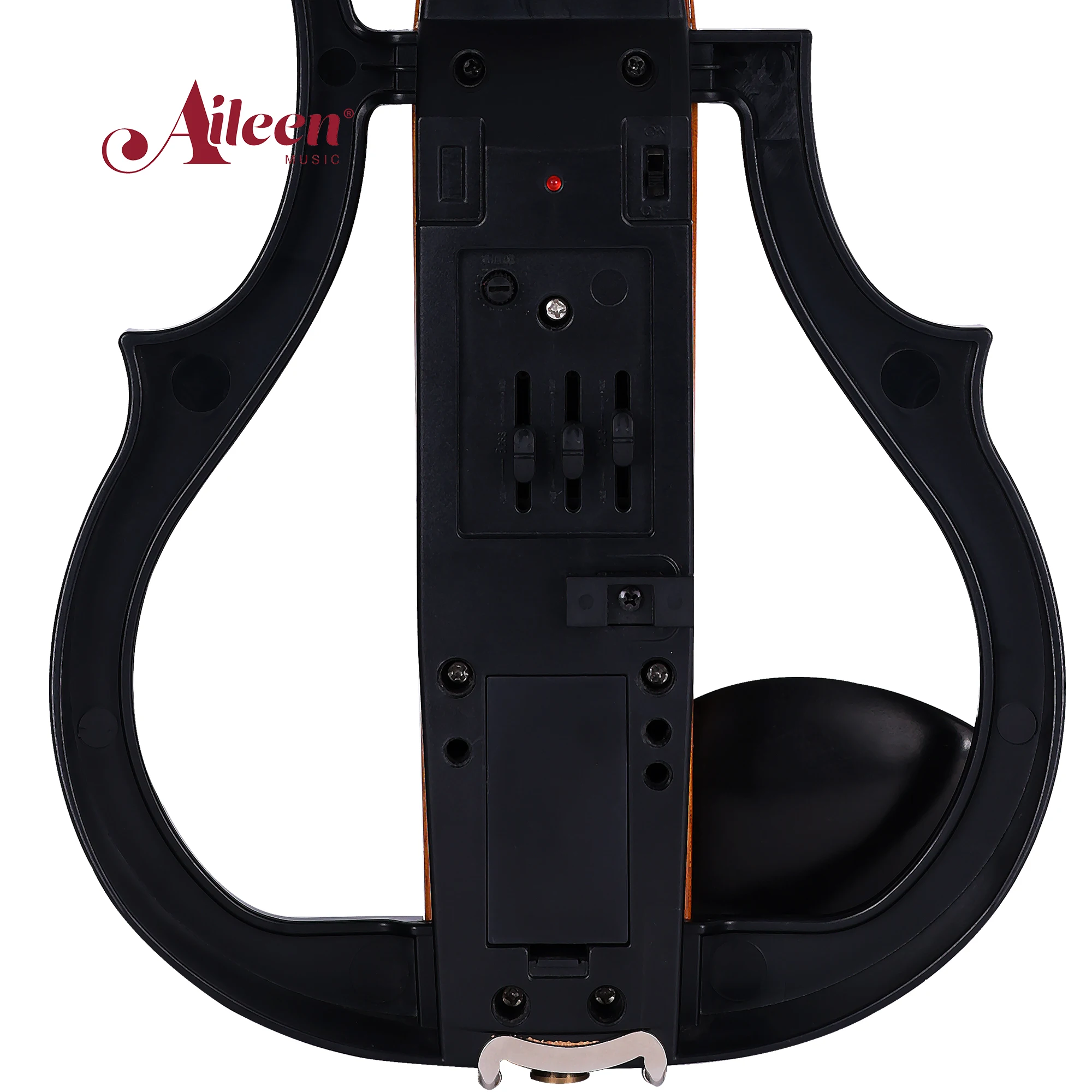 Solid Wood Electric Violin Instrument 4/4 Electric Violin with Headphone Biola Elektrik(VE120P)