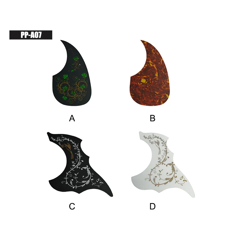 Quality Big Bird Shape Pickguard PVC Pick Guard Plate for Acoustic Guitar PP-A07