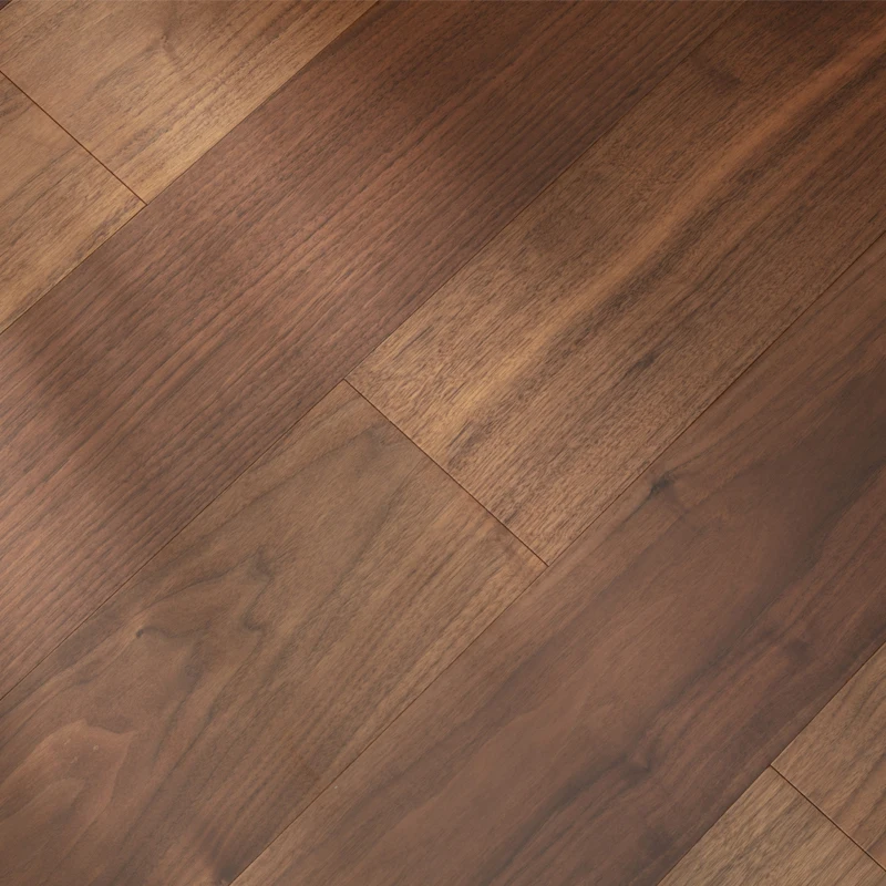 American Walnut E0 Grade Multi-Layer Engineered Wood Flooring 0.6/1.2mm Veneer Thickness for Indoor Use Engineered Flooring