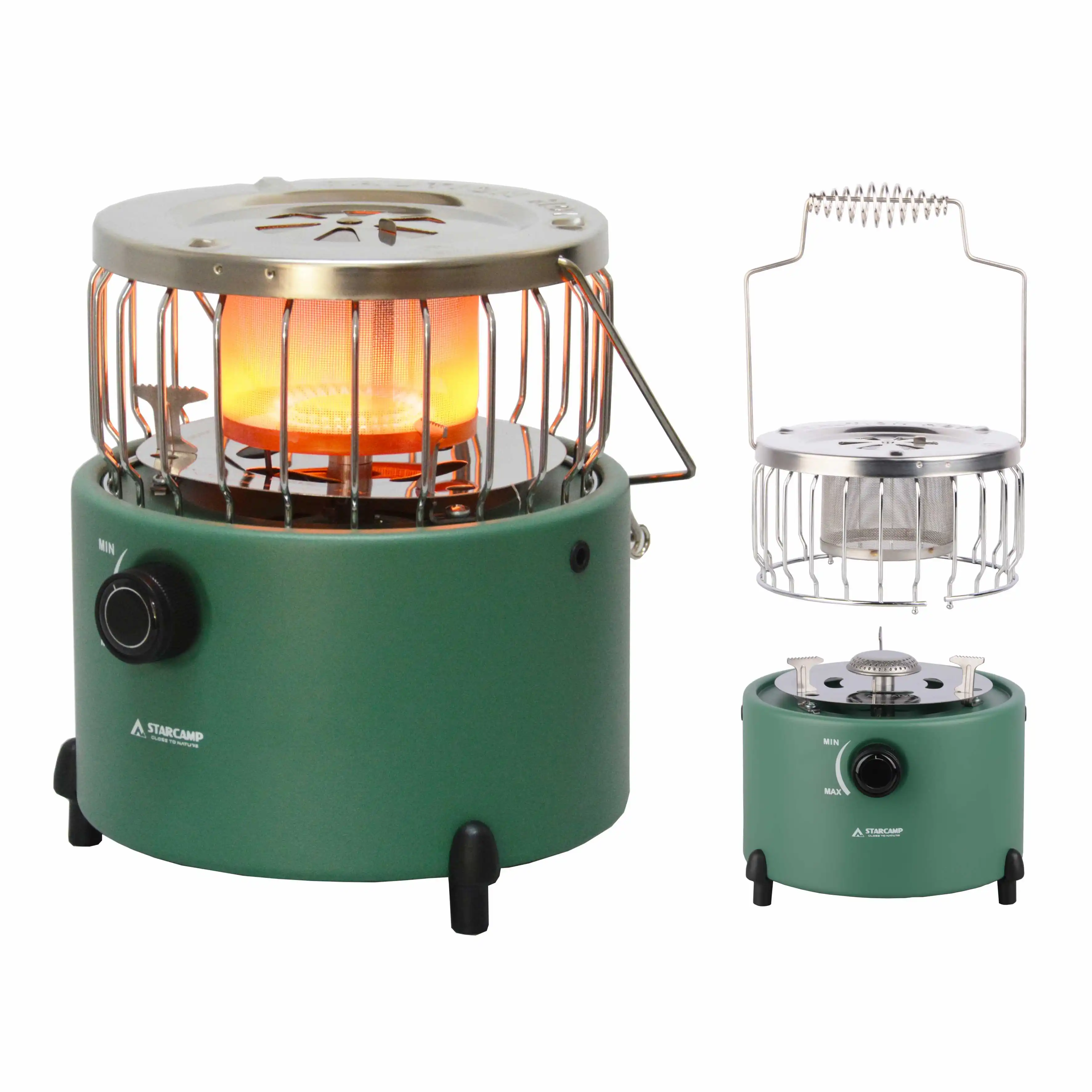 STARCAMP 2000W Outdoor Portable Camping Propane Mini Gas Heater and Stove 2 in 1