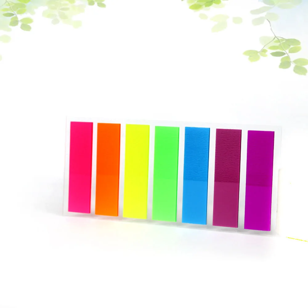 Wholesale custom transparent tab book pet film index plastic self-adhesive stationary accessories bookmark index sticky notes