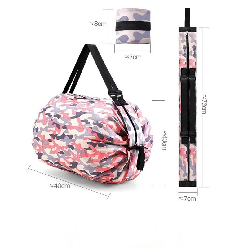 Foldable Shopping Bag Waterproof Outdoor Travel Storage Bags Large-capacity Portable Beach Supermarket Grocery Bag