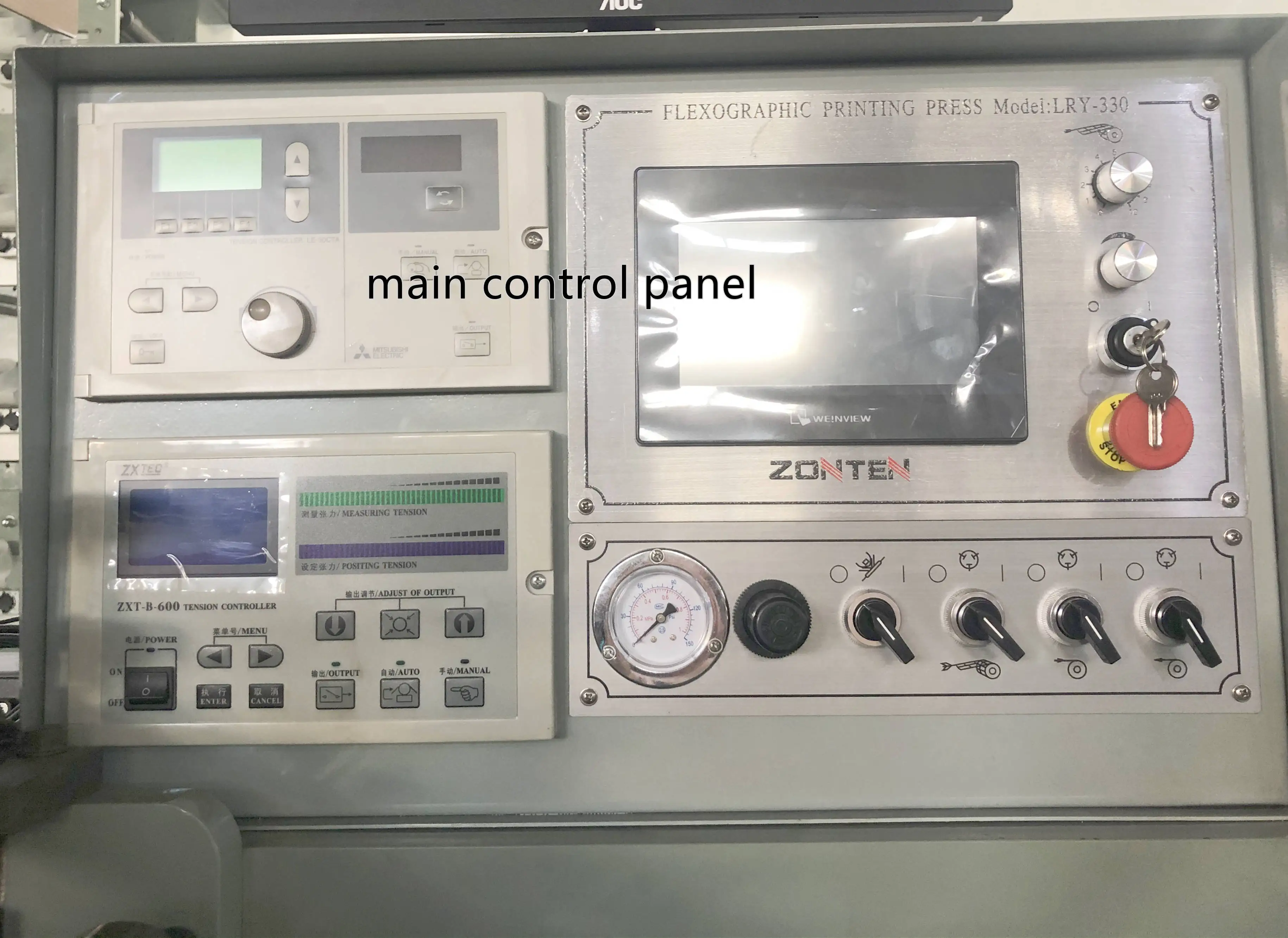 Factory sale LRY-330 flexo printing machine price 6 color label flex printing press