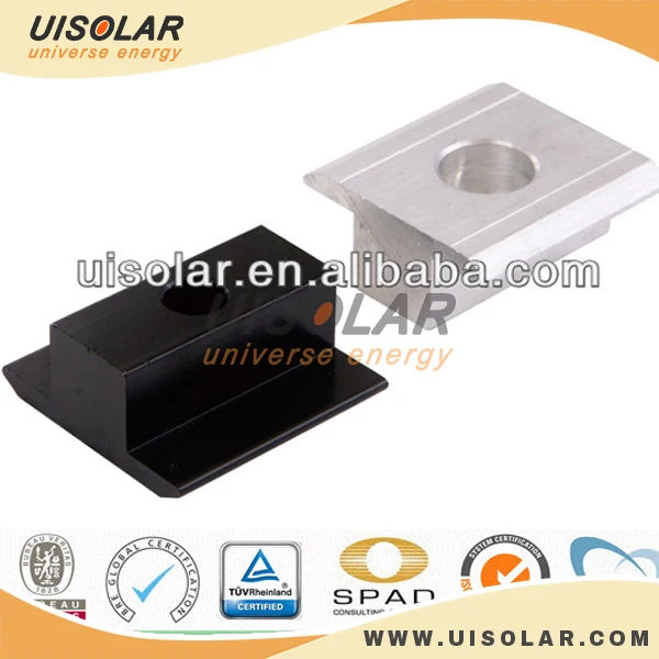UISOLAR Solar Mounting System End Clamp Mid Clamp For Racking System Structure Solar Mount Rail Kits Solar Mounting System