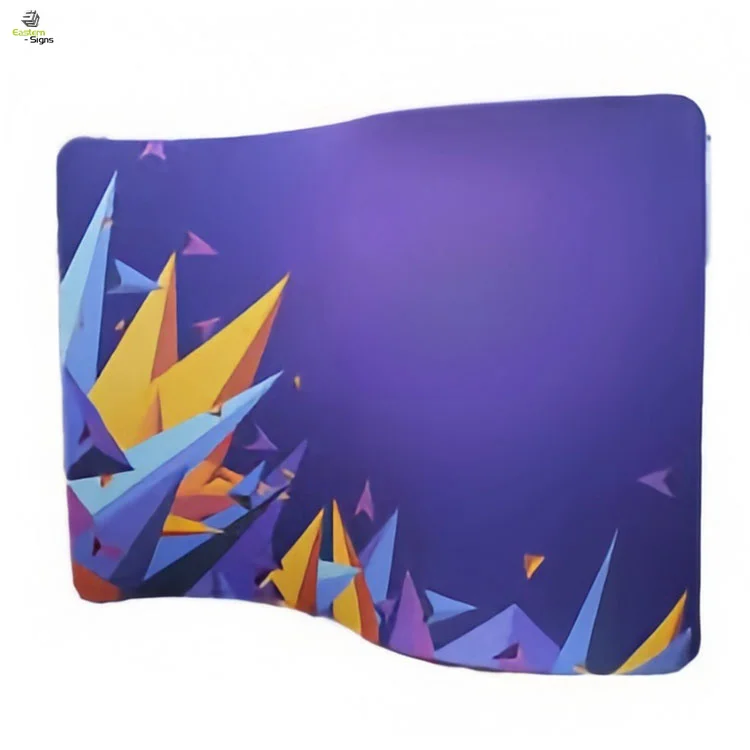 Eastern Signs Custom Print Tension Fabric Curved Backdrop 10ft Pillow Case Backdrop Trade Show Event Tension Fabric Display