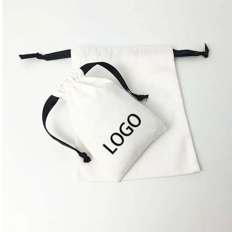 Wholesale Promotional Eco Friendly Custom Logo Printed Gift Soap Pouch Storage Candle Canvas Cotton Drawstring Bag