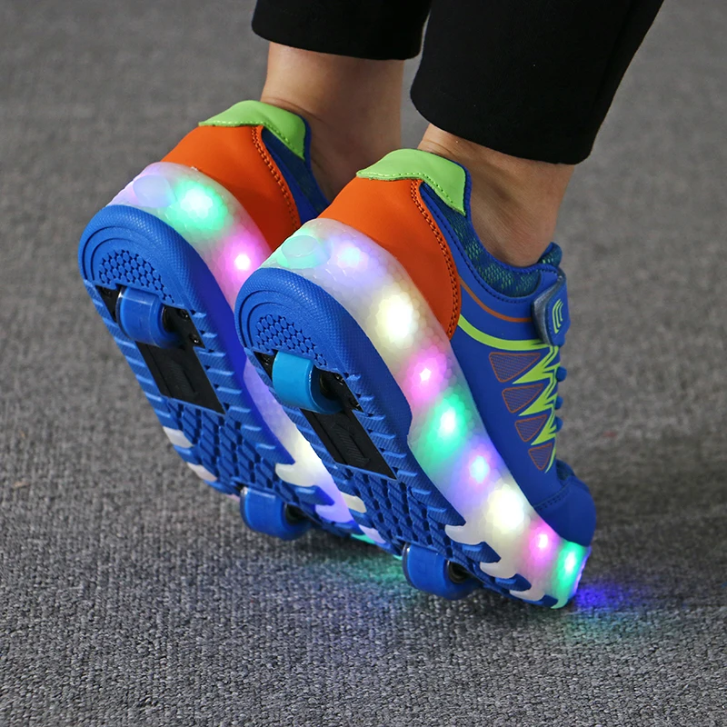 Светодиодное освещение выдвижная роликовая обувь для
