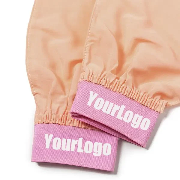 Custom Logo Natural Raw Bath Face Silk Mitt Turkish Cocoon Silk Scrub Glove 100% Silk Exfoliating Bath Gloves