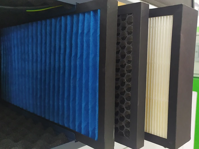 Single duct uni-directional ventilation air handling unit with air purification filter