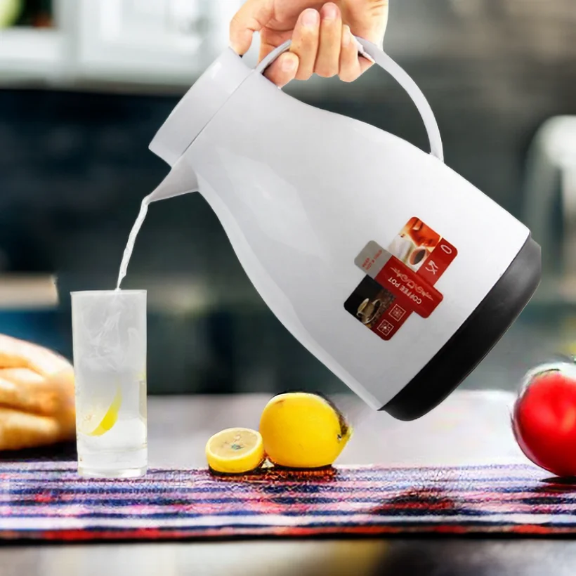 2023 NEW Arrival Dubai Saudi Middle East Style Glass Lined 0.5L 2L 1L Classic Cheap Plastic Arabic Thermos for Tea Coffee