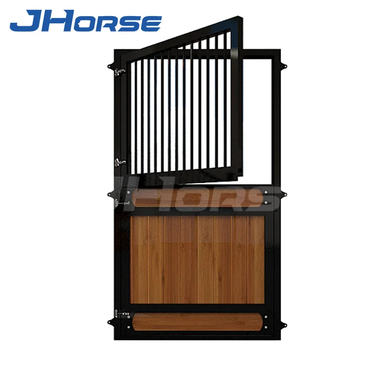 High Quality Soft Timber Finland Pine Wooden Horse Stable Panel Doors Stall Fronts