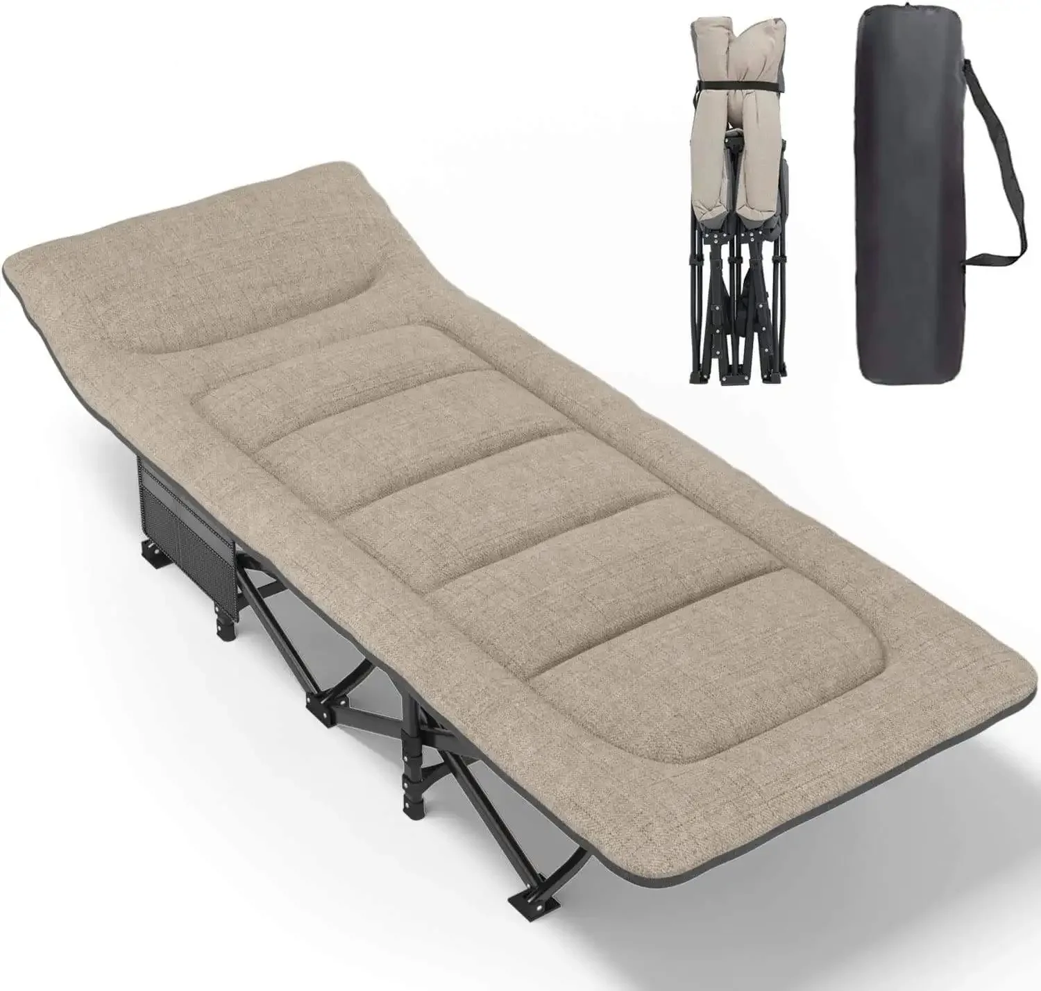 DrunkenXp Premium Luxurious Memory Foam Mattress Integrated Perfect Guest Outdoor Camping Cots Folding Bed