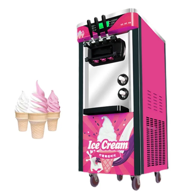 3 flavours soft serve soft serve ice cream machine counter top / snow ice cream machines south africa