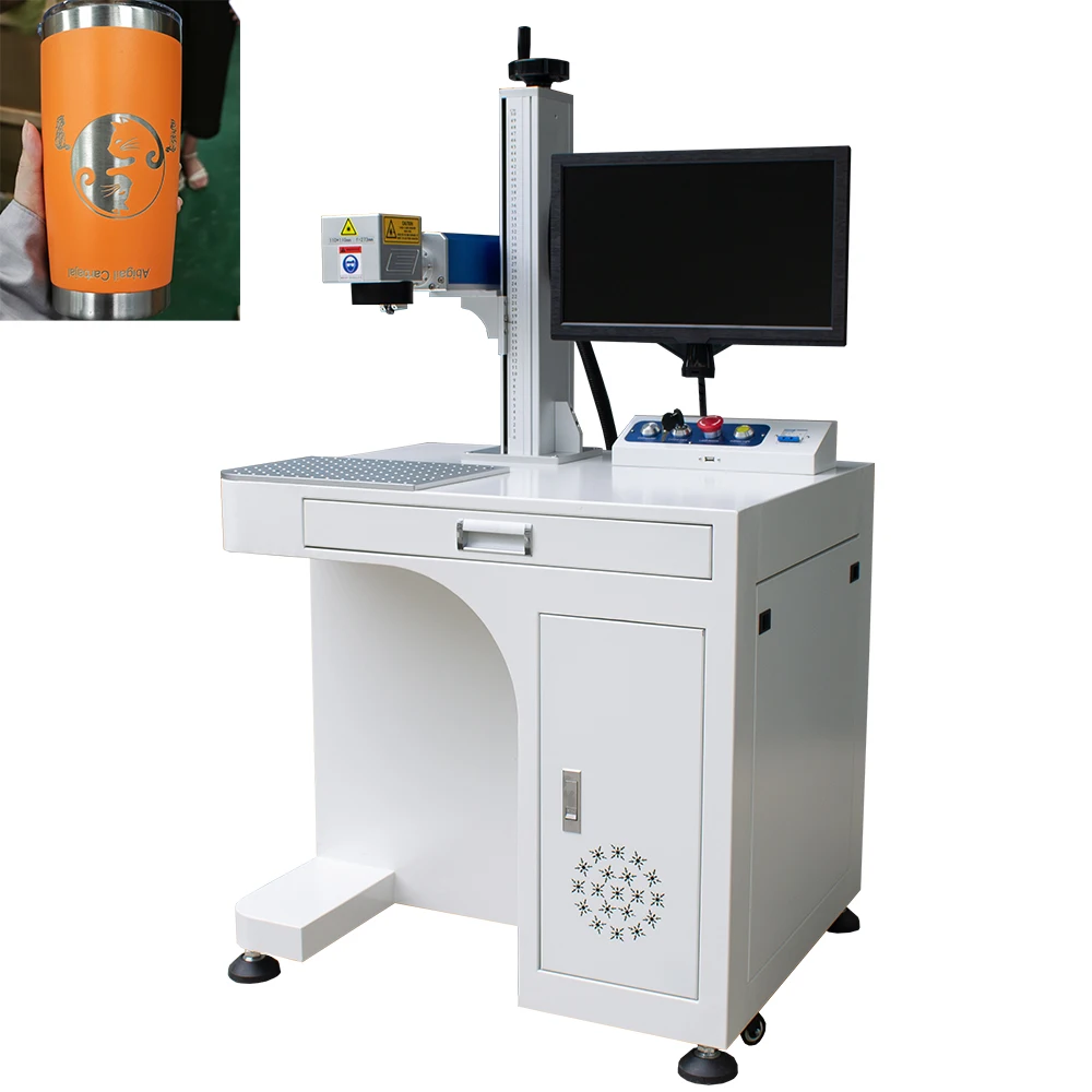 Automatic mini laser marking machine 30 watt fiber laser marking machine