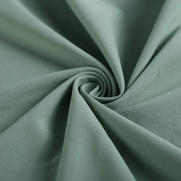 
New Arrival Recycled Polyester Spandex Knitted Twisting Habijabi RPET Fabric for Making Dress 