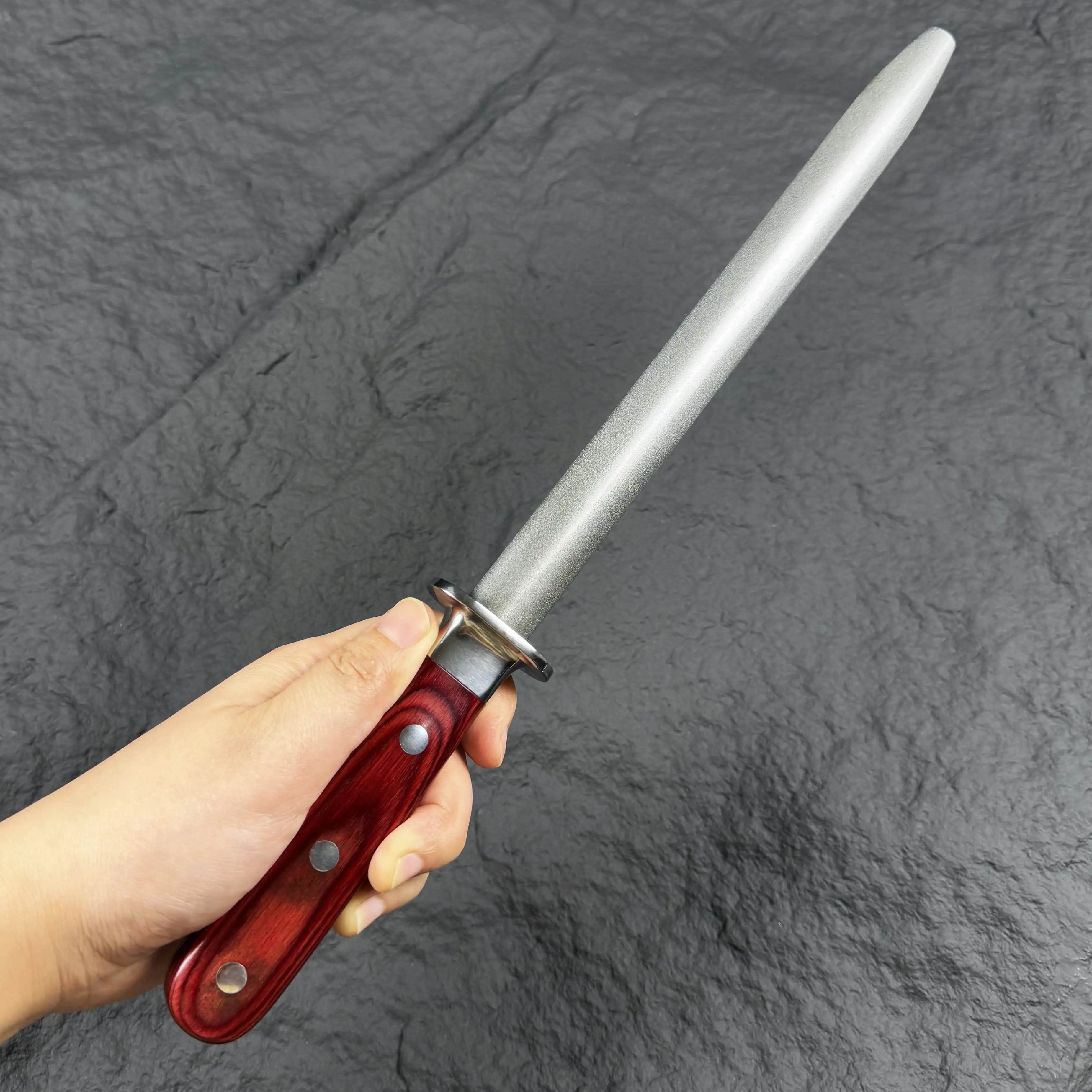 Professional for Kitchen Home Sharpener 9 Inch Diamond Kitchen Knife Sharpening Rod for Master Chef Knife Accessories