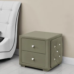 Willsoon 921 four colors PU velvet fabric crystal mouth exterior nightstand