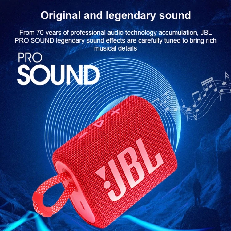 Оригинальный портативный водонепроницаемый беспроводной мини-динамик JBL GO3 от Amazon