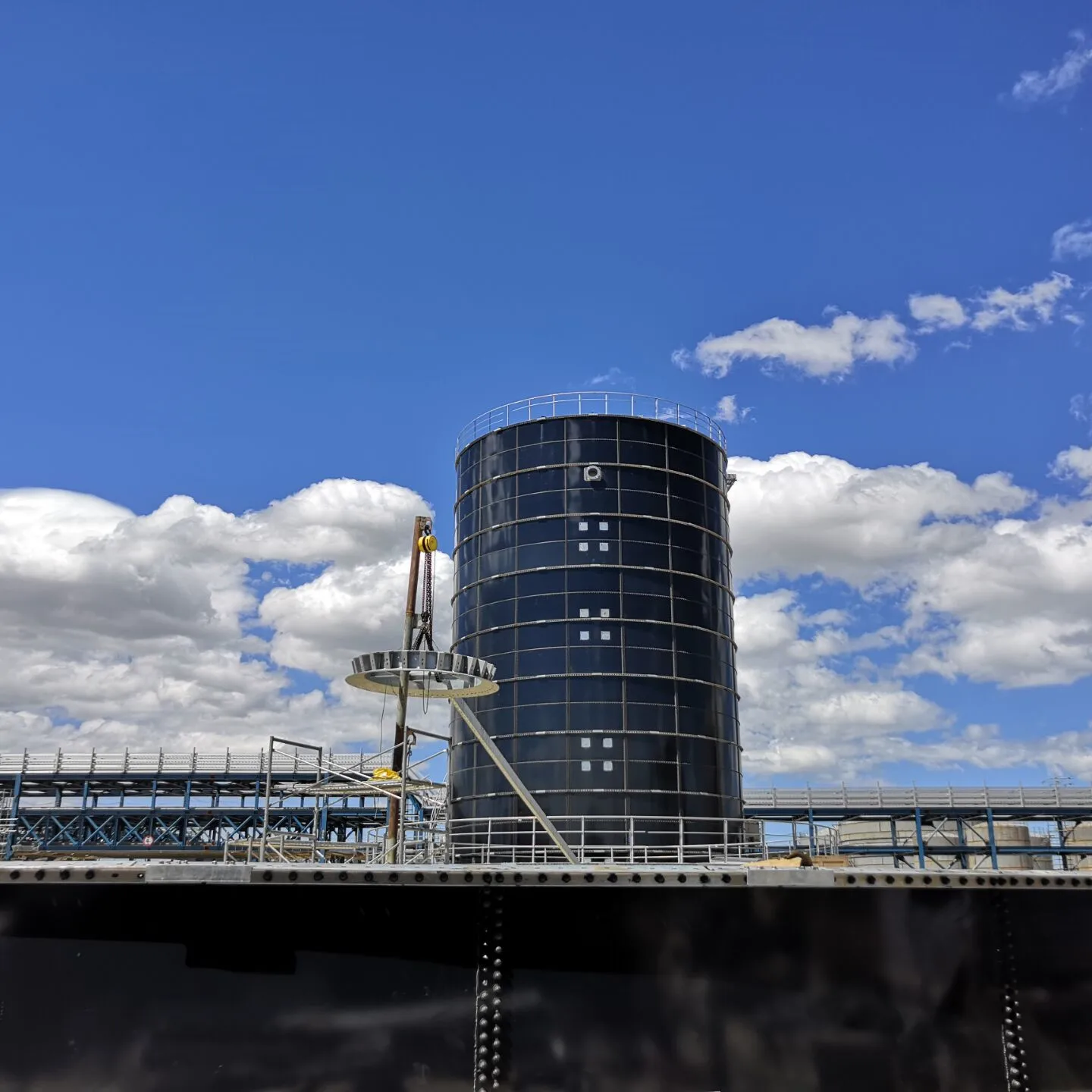 glass fused to steel tank for biogas plant project