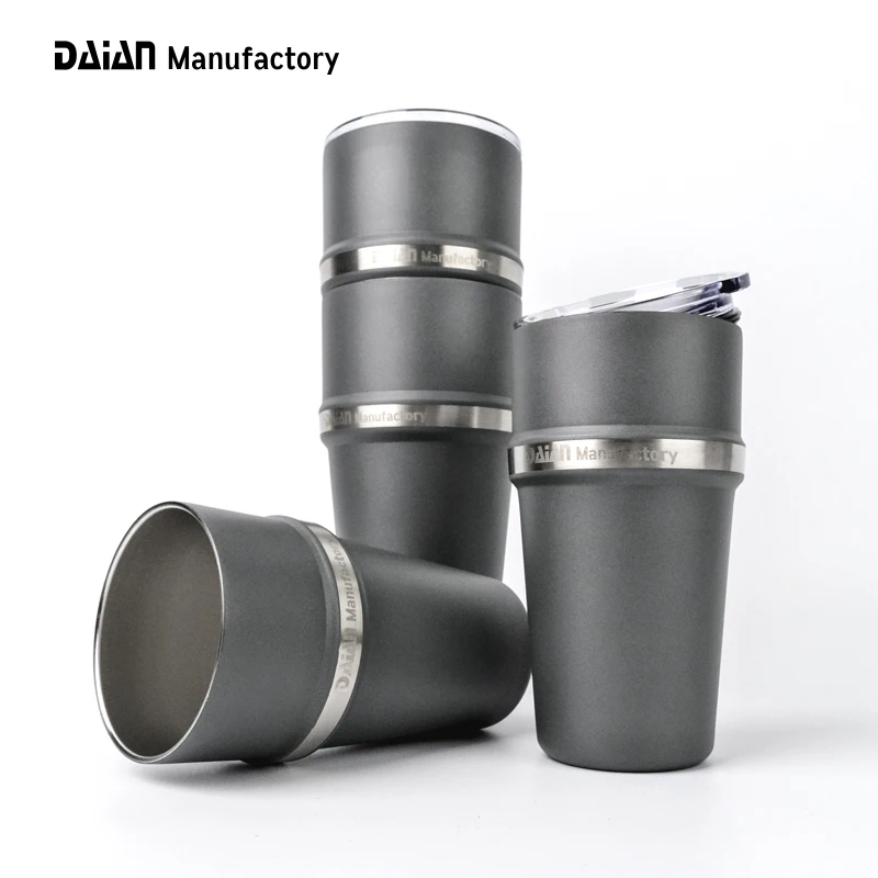 2021 Daian Design Patent Triple Layer Dishwasher Safe Vacuum Insulated Stackable Stainless Steel Tumbler