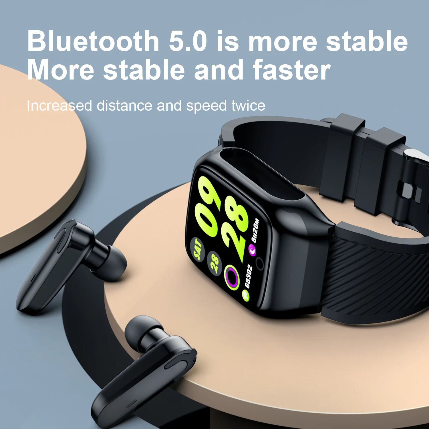  Фитнес-браслет Oem наушники Health S300 Заводская распродажа модные умные часы с наушниками tws для детей молодых людей мальчиков девочек
