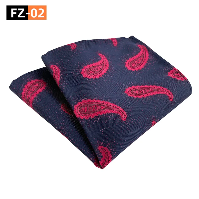 2024 Handmade Men 100% Silk  Hanky Polka Dot Floral Paisley  Polyester Men Handkerchief