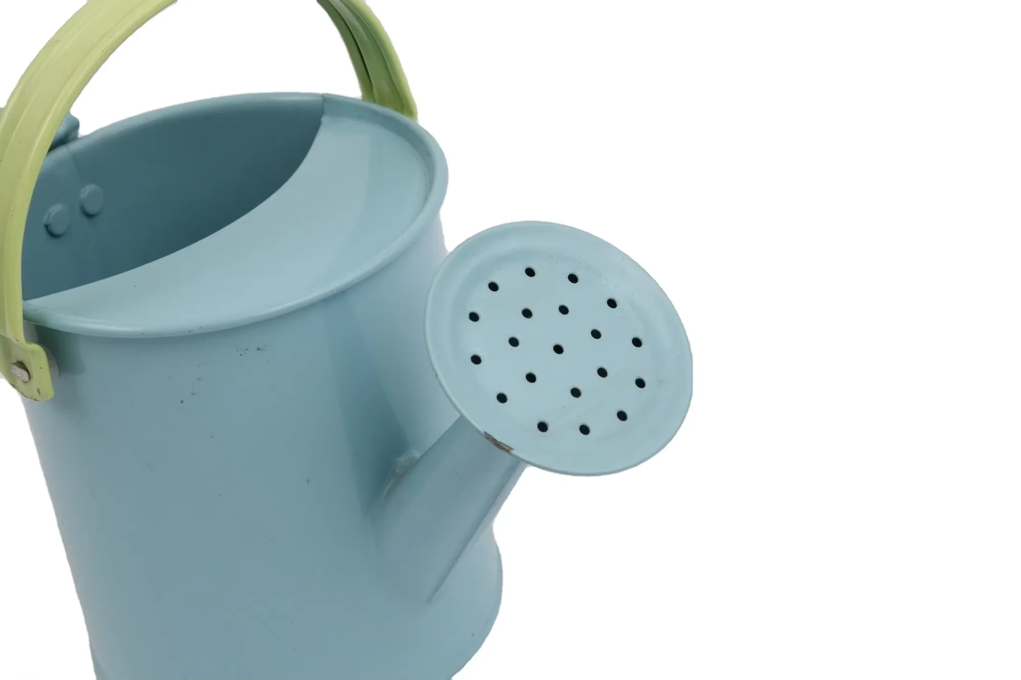 0.6L Customizable Pattern Logo Patchwork Color Bicolor Indoor Gardening Iron Watering Can with 2 Handle