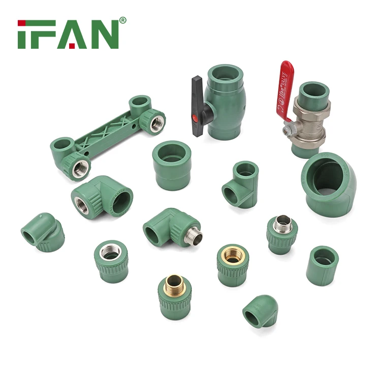IFAN DIN 8077/8078 PPR трубы и фитинги сантехнические материалы PN25 все размеры темно-зеленый оптовая продажа