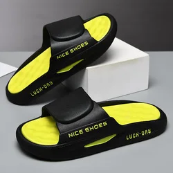 Outsole EVA Air Cushion Custom Men OEM Slides Slippers Mens Slides Slippers Rubber Sandals