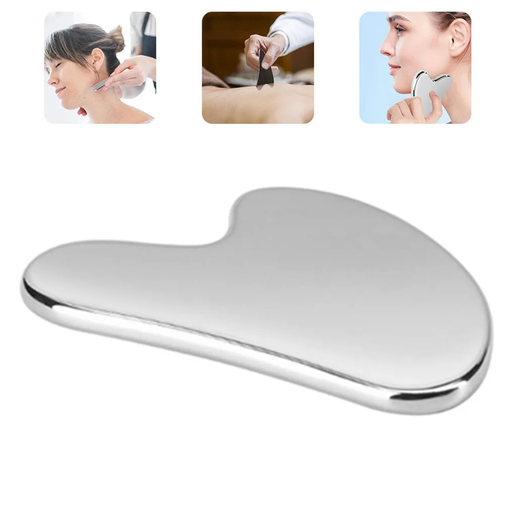 PZ Beauty Care Products Roller Face Massager Ice Guasha Massage Tool Stainless Steel Guasha