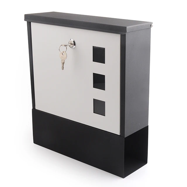 Блокировка настенный почтовый ящик мини маленький подвесной дом в форме тюбика для газеты с 2 ключами замок
