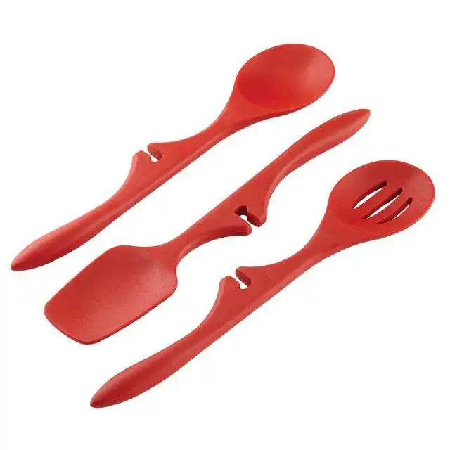 Newest Silicone Lazy Tools Set Red 3-Piece Tools and Gadgets for cooking