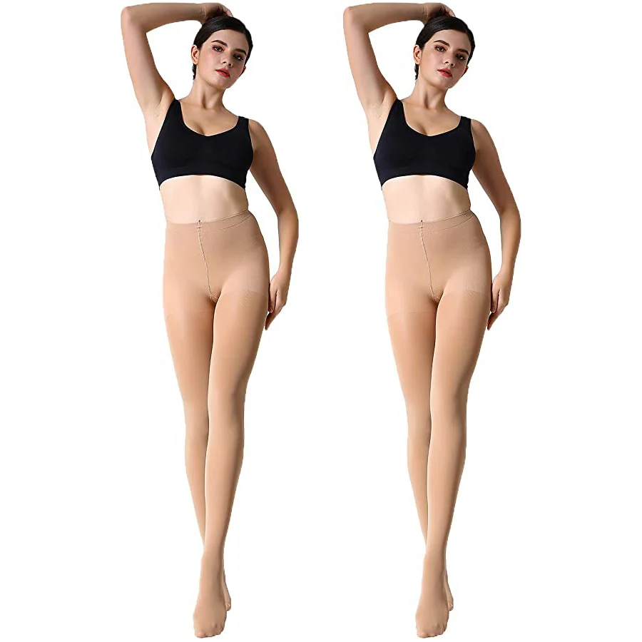 
Run Resistant Control Top Panty Hose Opaque Tights Women in Plain Girls Tights Pantyhose 