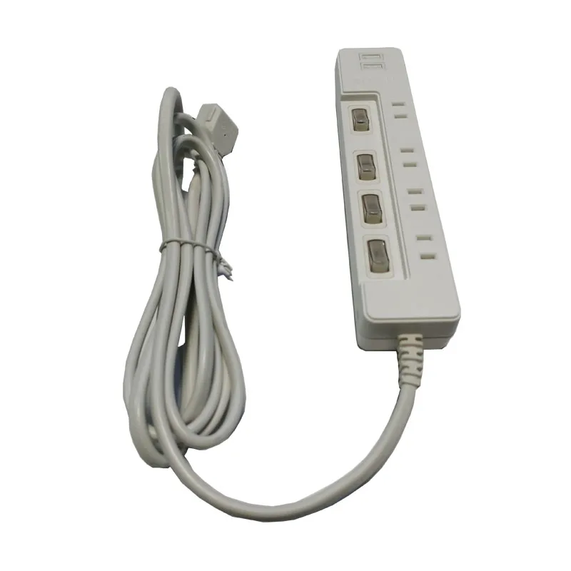 JP Standard Household AC Outlet Surge Protector 100-240V 4 6 Outlet Plug Power Strip Bar Cord Electrical Extension Socket