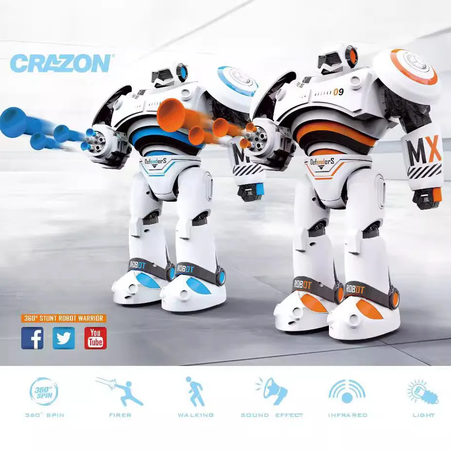 Intelligent Remote Control Robot Toy Unisex Multifunctional Bomb Ejection Dance  Cartoon Smart RC Robot