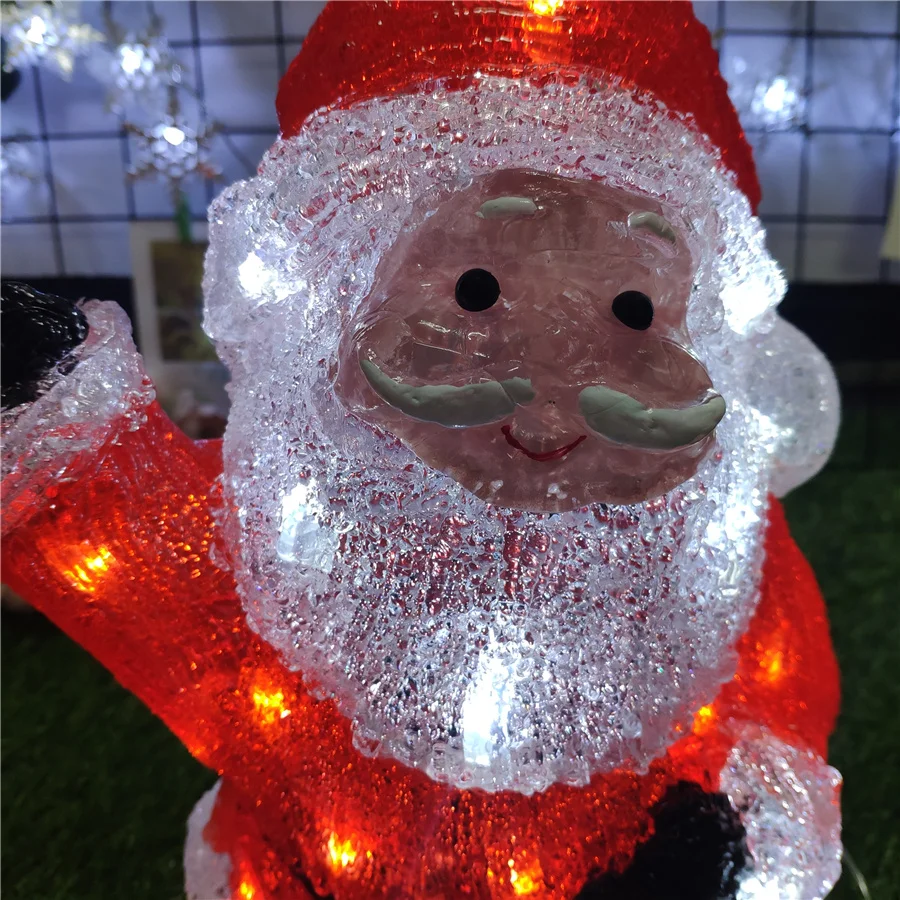 H36CM Santa Claus Light Acrylic LED Light 30L One Piece Shipment