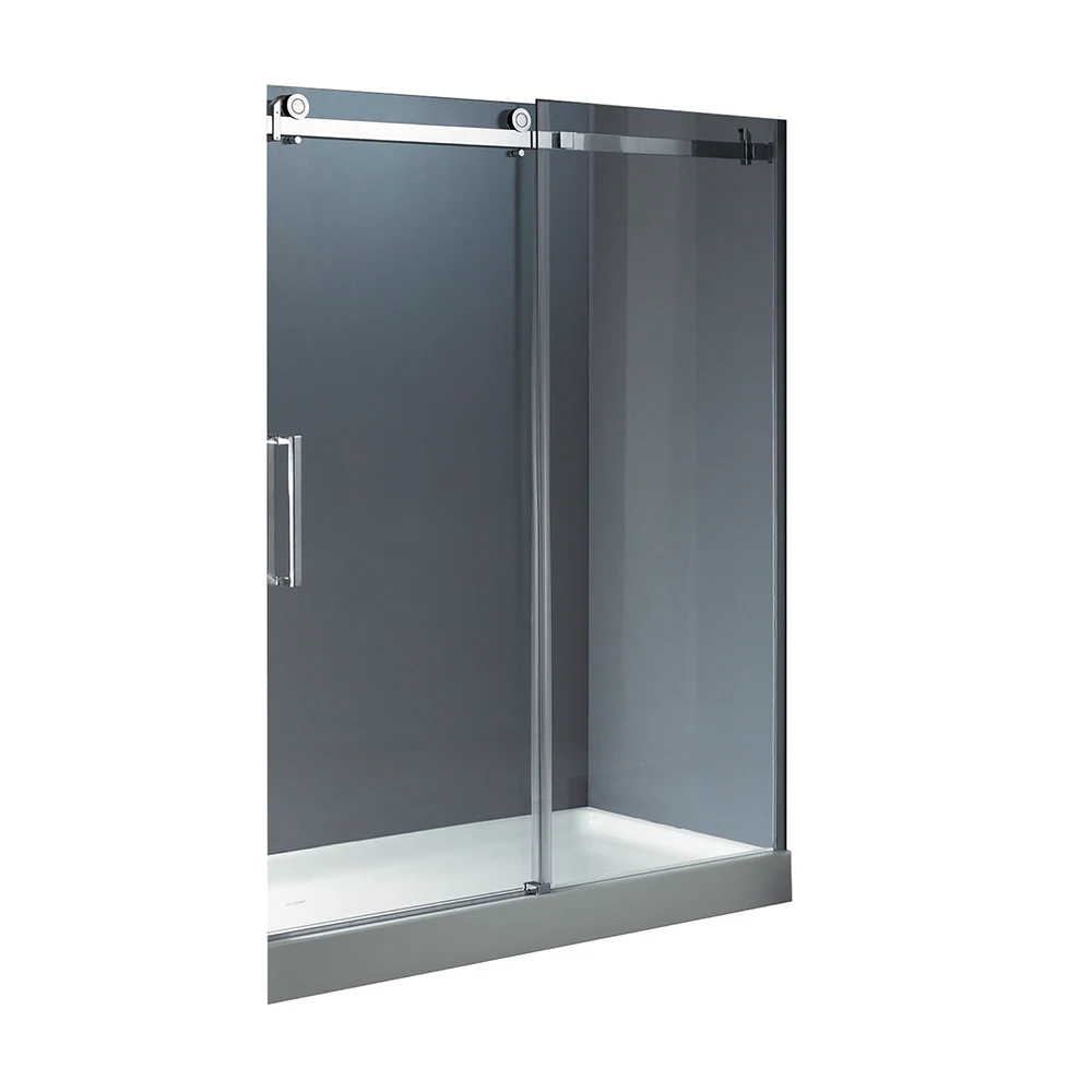 Мягкая раздвижная матовая черная душевая дверь кабина