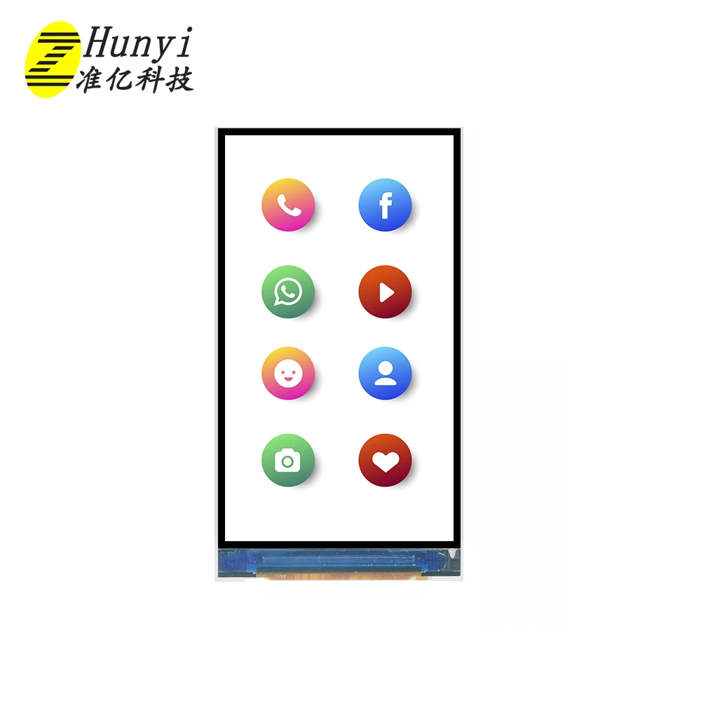 Manufacturer IPS MIPI RGB 3 Inch TFT Display Normal Black Support Customization Zhunyi Technology 37.44*66.61mm 480*854 CN;GUA