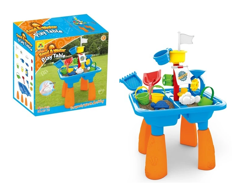 Summer beach toy sand water table funny pirate boat beach toys for outdoor play Plastic sand playing set beach
