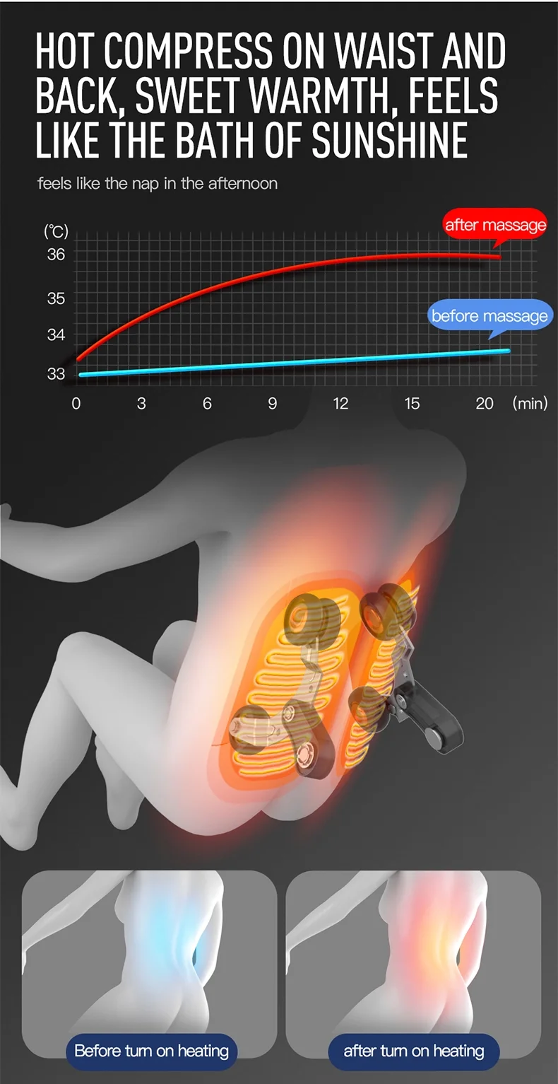 2021 New Design Zero Gravity Full Body Electric Hand Massage Chair