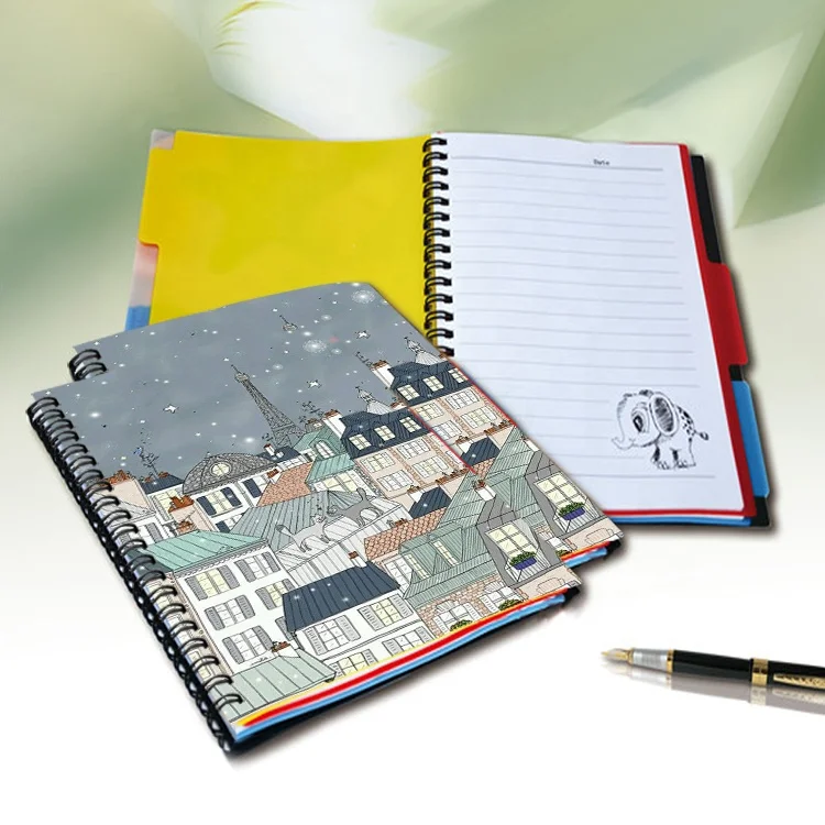 wholesale stationery a4 3d spiral notebook for office and school