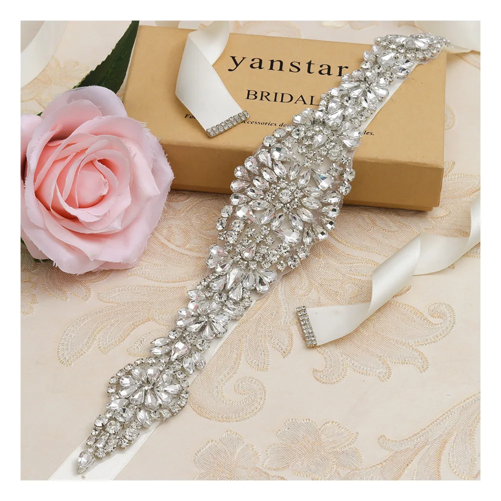 High-quality 3A Crystal Rhinestone Wedding Waistband Wedding Accessories Bridal Belt for Brides