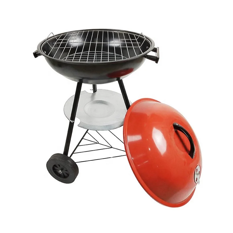 17 Inch Outdoor Charcoal Grill With Lid And Tray