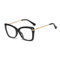 Cat eyes crystal tr90 eyeglasses Anti blue light glasses Eyewear spring hinge computer game optical glasses