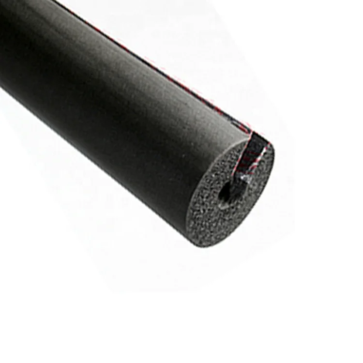 Pre-split self- adhesive black rubber foam pipe insulation for copper pipe