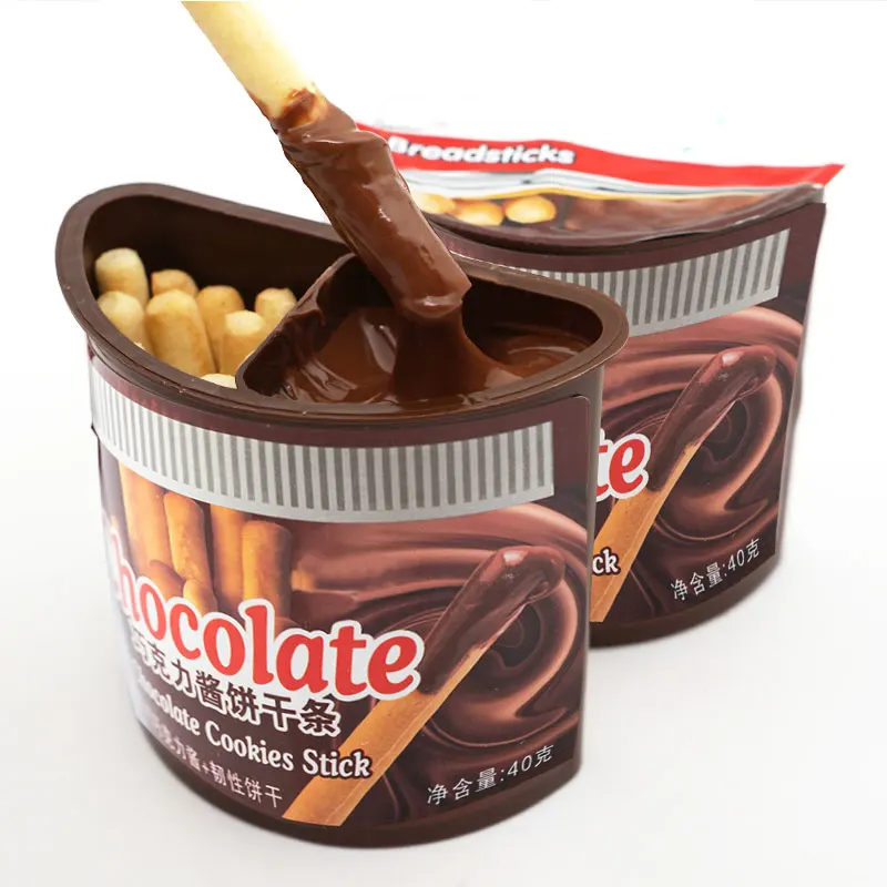 Детские палочки для печенья хорошего качества с шоколадной чашкой для варенья, печенье на палец, конфеты Dip Chocol