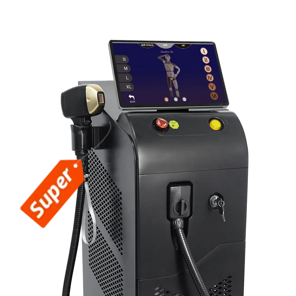 2023 Newst 808nm Diode Laser Hair Removal 755 808 1064 Diode Diodo Laser Hair Removal Equipment