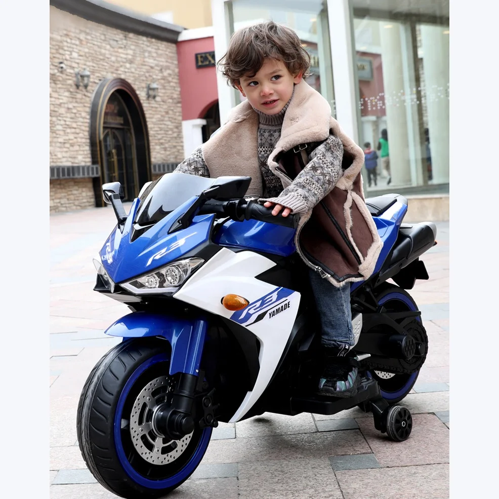 Wholesale kids ride on racing motorcycle 12V electric car