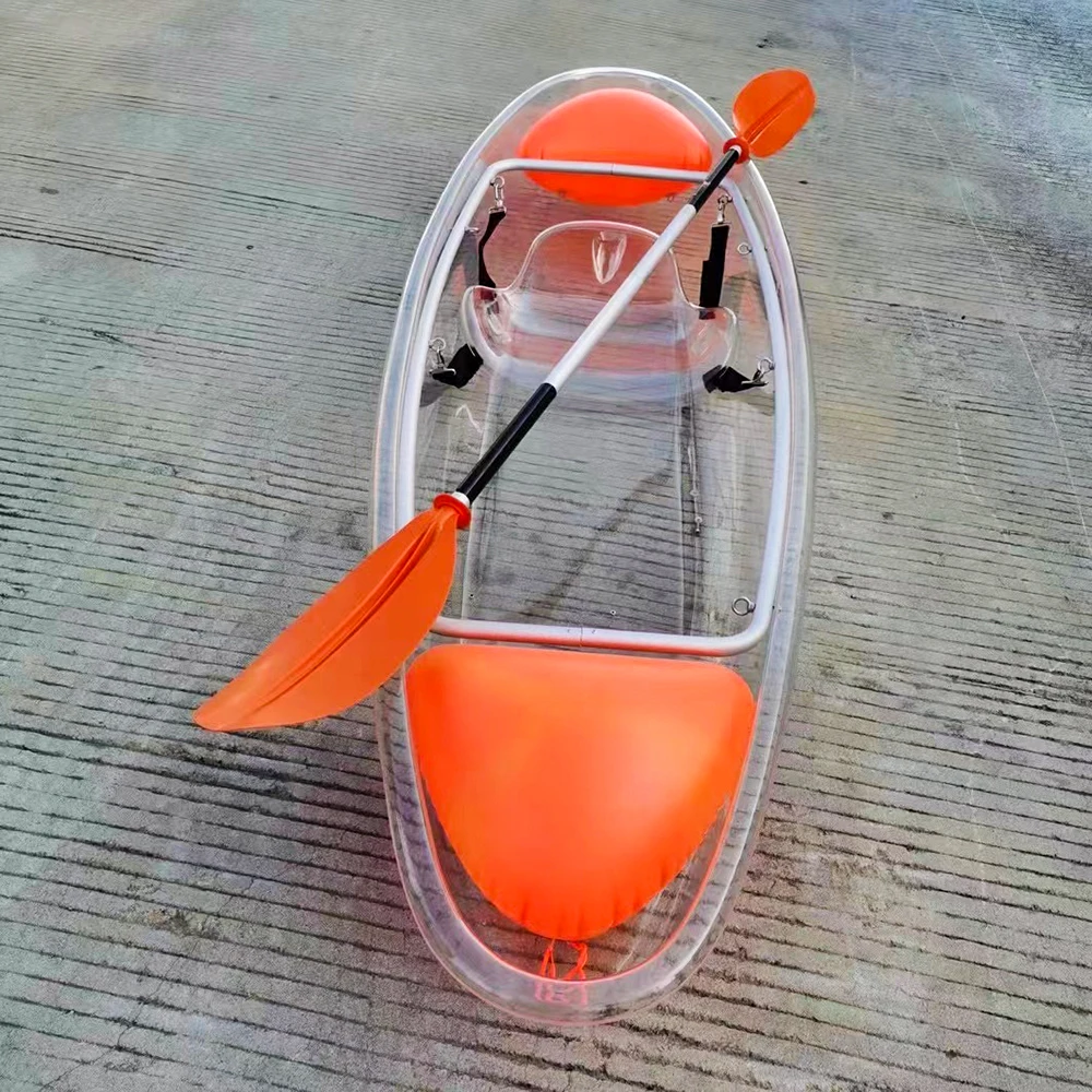 Linyiqueen Favorite 2024 New arrival wholesale transparent boat transparent kayak 2 persons For sale