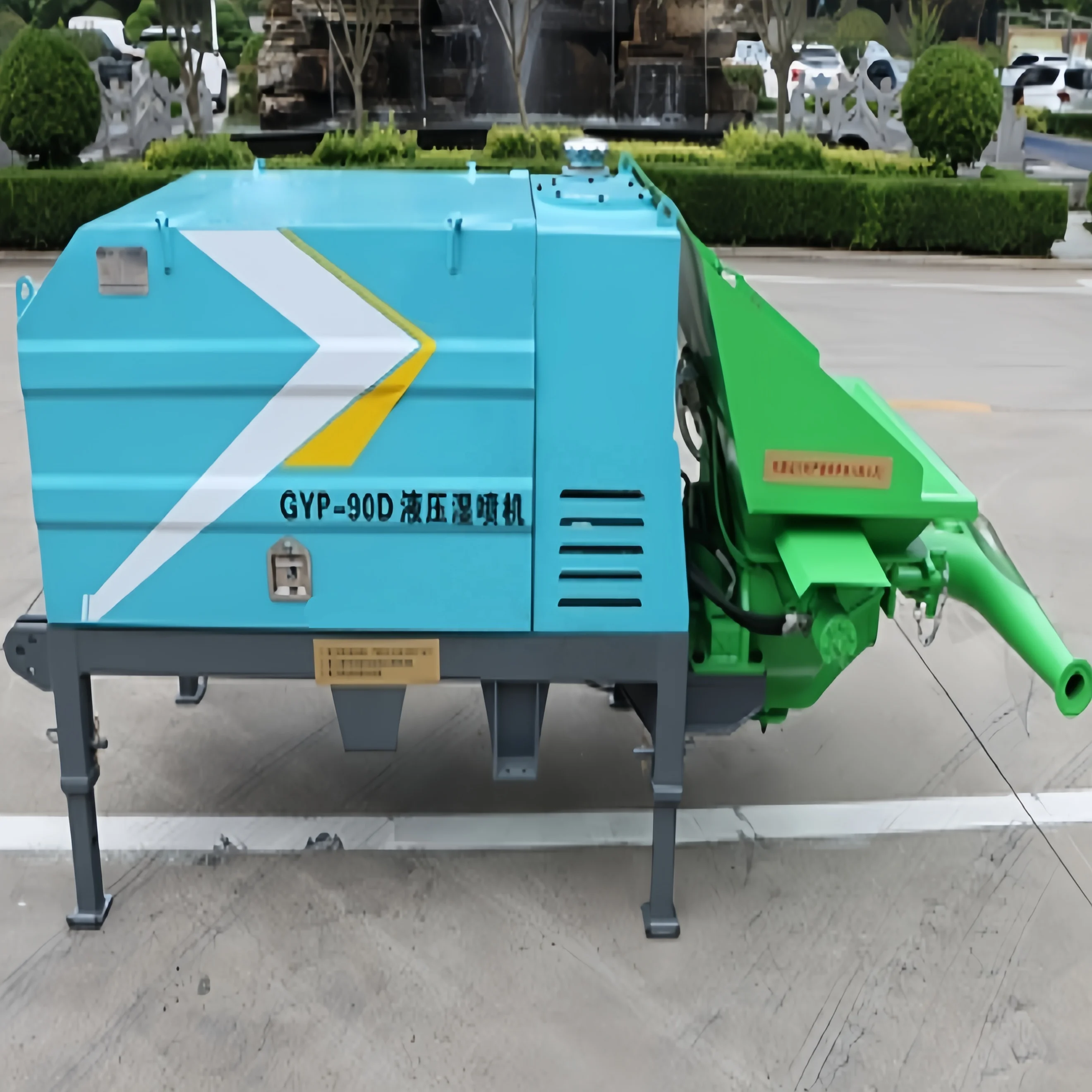 Factory Price Portable 3- 9 m3 per hour Wet-Mix Concrete Sprayer Spray Machine for Slope Protection